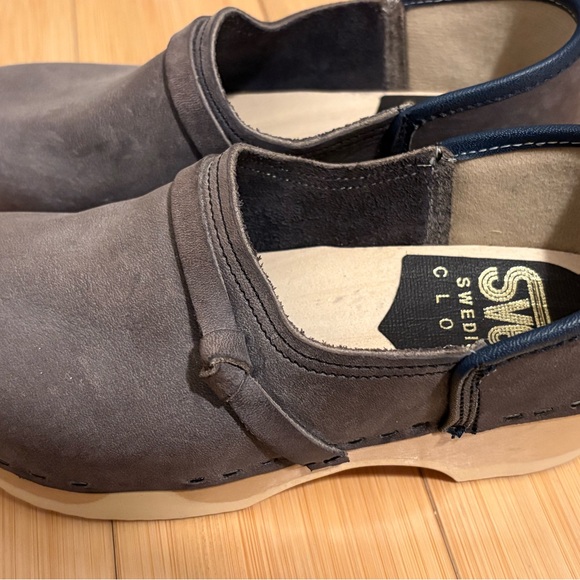 Sven Swedish Clogs Brown Leather Wood Sole EUR 35 US 4.5–5 - Picture 4 of 6